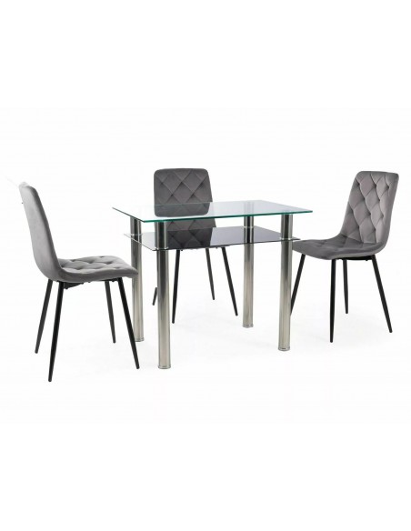 Krzesło Jerry Velvet Szare