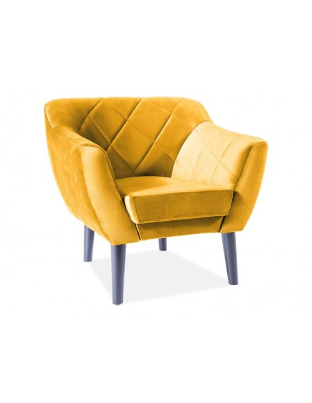 Fotel Karo 1 Velvet Curry Nogi Wenge Fotel Karo 1 Velvet Curry Nogi Wenge