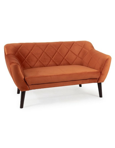 Sofa Karo 2 Velvet Cynamonowy Nogi Wenge