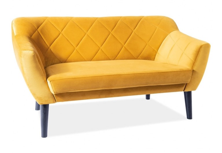 Sofa Karo 2 Velvet Curry Nogi wenge