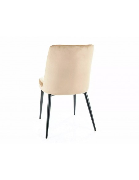 Krzesło Kayla Beżowe Velvet