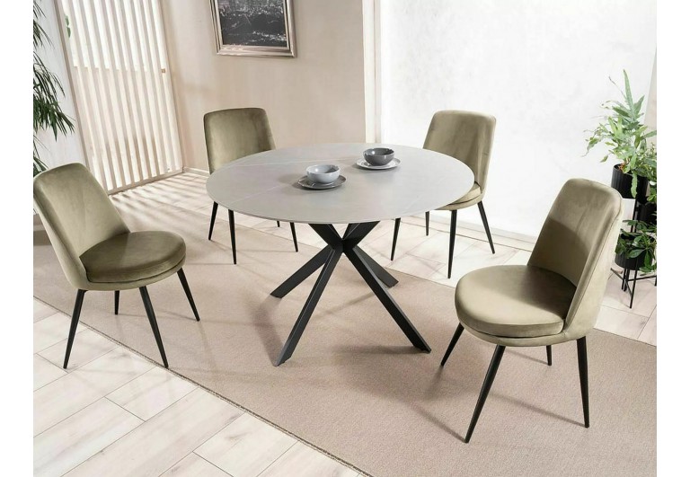 Krzesło Kayla Beżowe Velvet