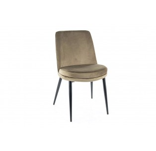 Krzesło Kayla Oliwkowe Velvet
