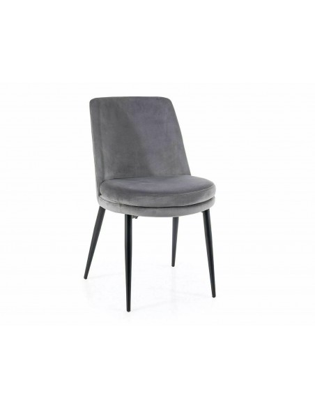 Krzesło Kayla Szare Velvet