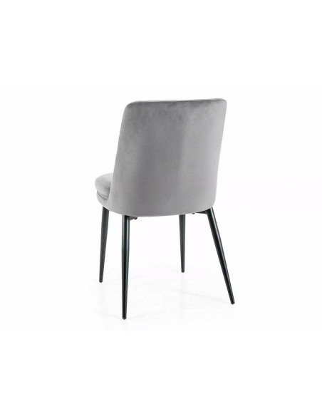 Krzesło Kayla Szare Velvet