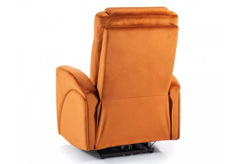Fotel wypoczynkowy rozkładany Kronos Velvet Cynamonowy
