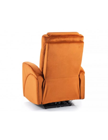 Fotel wypoczynkowy rozkładany Kronos Velvet Cynamonowy
