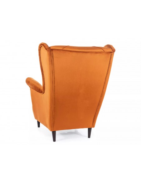 Fotel uszak Lady Velvet Cynamonowy Fotel uszak Lady Velvet Cynamonowy
