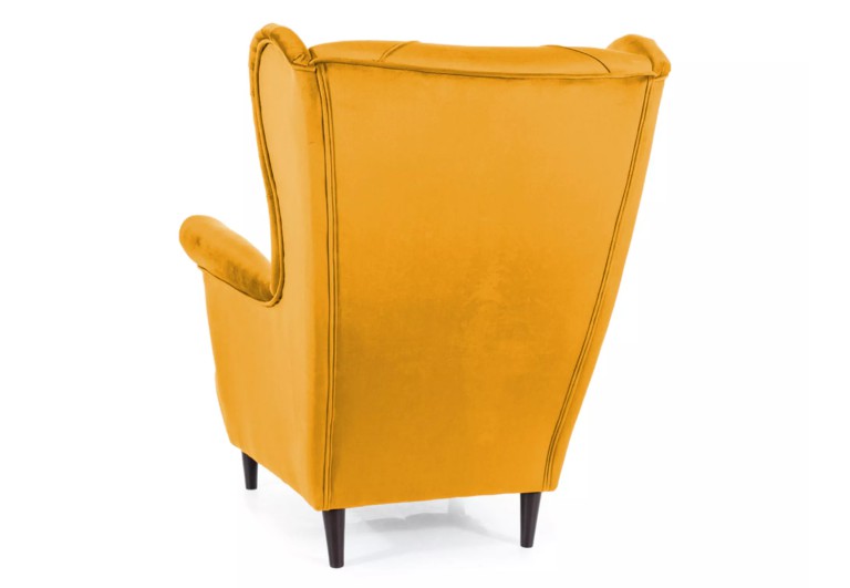 Fotel uszak Lady Velvet Curry