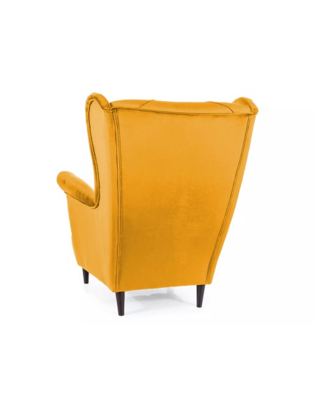 Fotel uszak Lady Velvet Curry