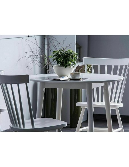 Stół okrągły 90 Larson Biały