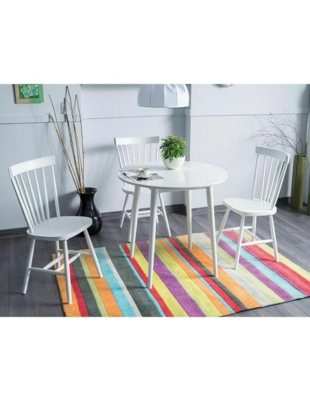 Stół okrągły 90 Larson Biały