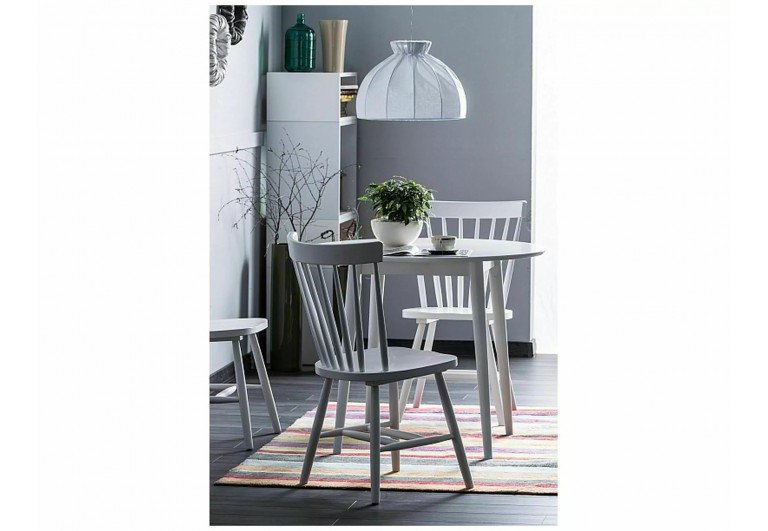 Stół okrągły 90 Larson Biały