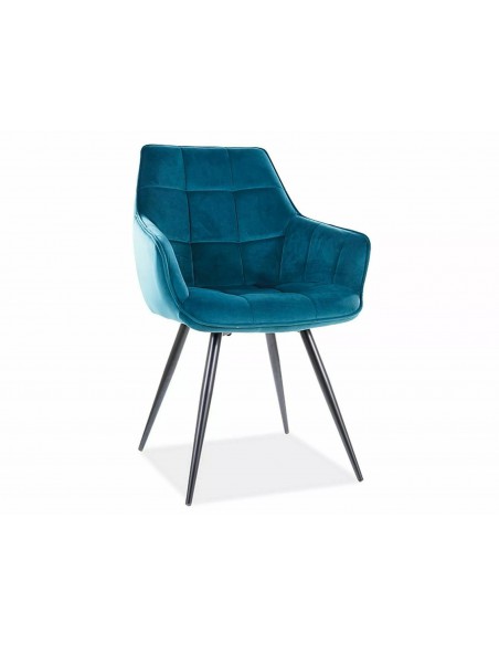 Krzesło Lilia Velvet Turkusowe