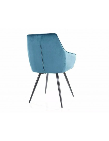 Krzesło Lilia Velvet Turkusowe
