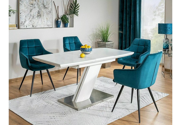 Krzesło Lilia Velvet Turkusowe