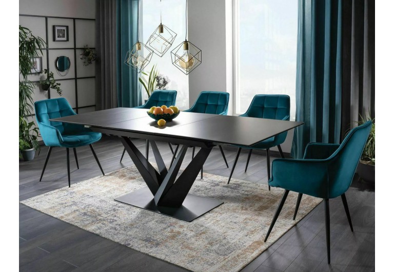 Krzesło Lilia Velvet Turkusowe