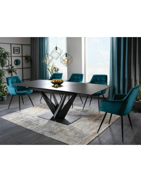 Krzesło Lilia Velvet Turkusowe