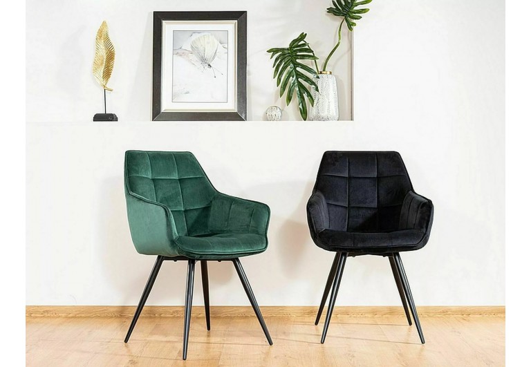 Krzesło Lilia Velvet Zielone