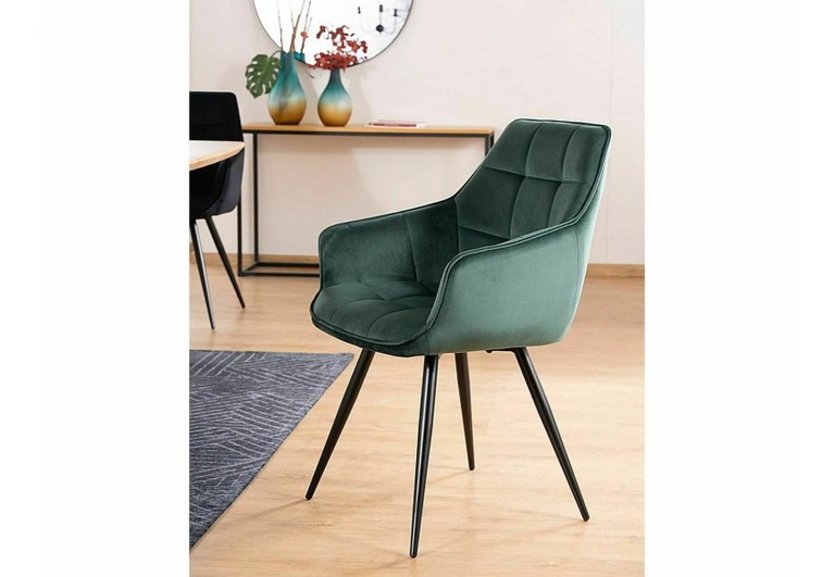 Krzesło Lilia Velvet Zielone