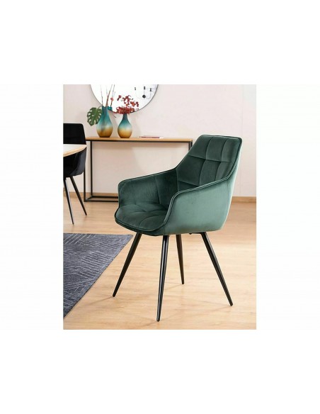 Krzesło Lilia Velvet Zielone