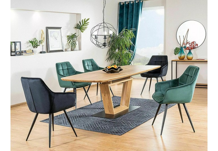 Krzesło Lilia Velvet Zielone