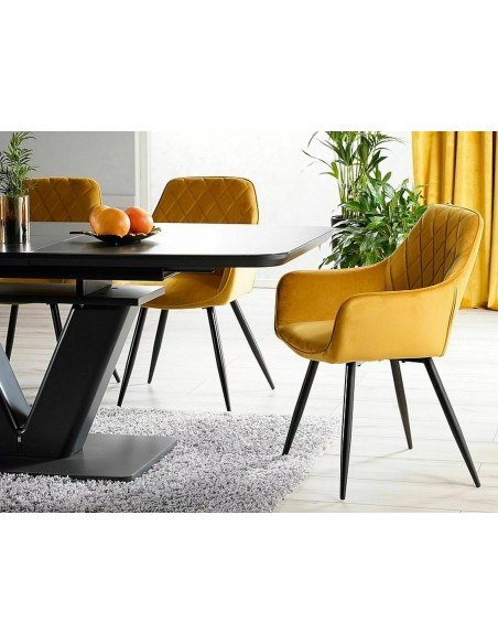 Krzesło Linea Velvet Curry