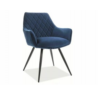 Krzesło Linea Velvet Granatowe