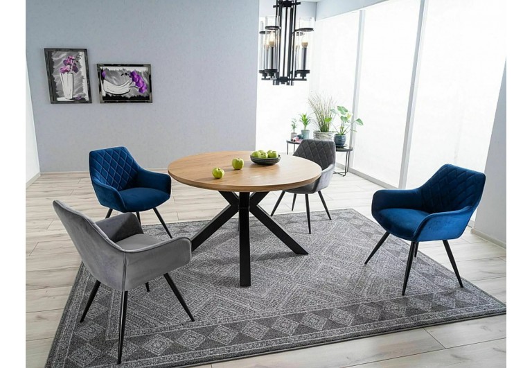 Krzesło Linea Velvet Granatowe