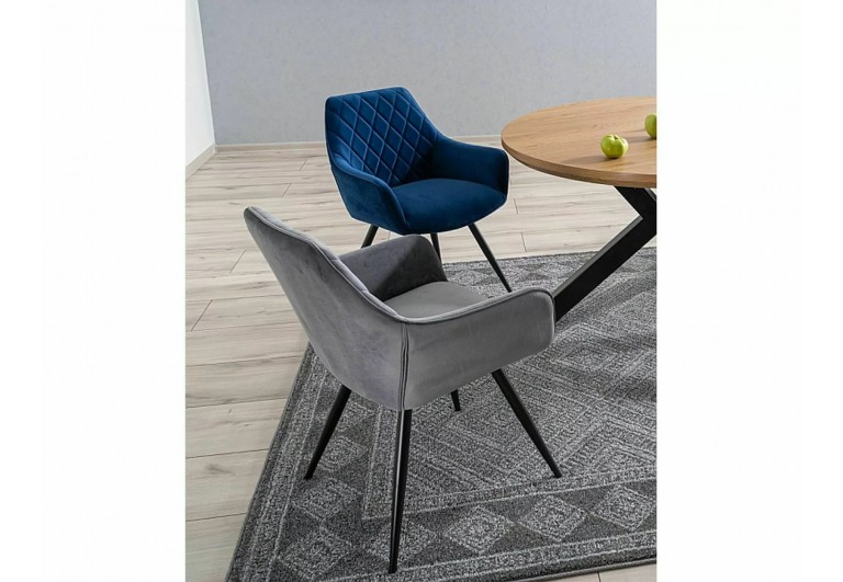 Krzesło Linea Velvet Granatowe