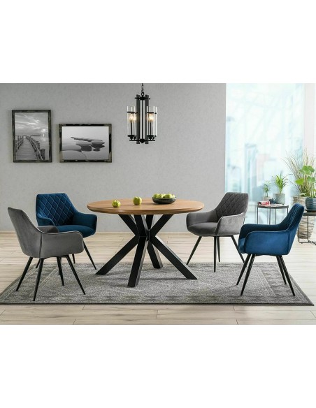 Krzesło Linea Velvet Szare