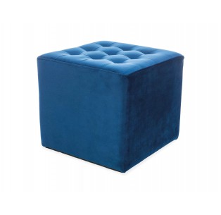 Pufa kwadratowa Lori Velvet Granatowa