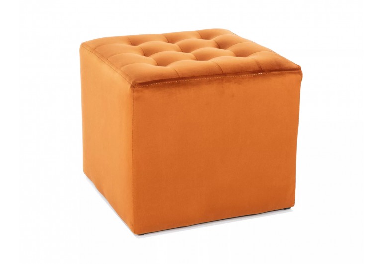 Pufa kwadratowa Lori Velvet Cynamonowa