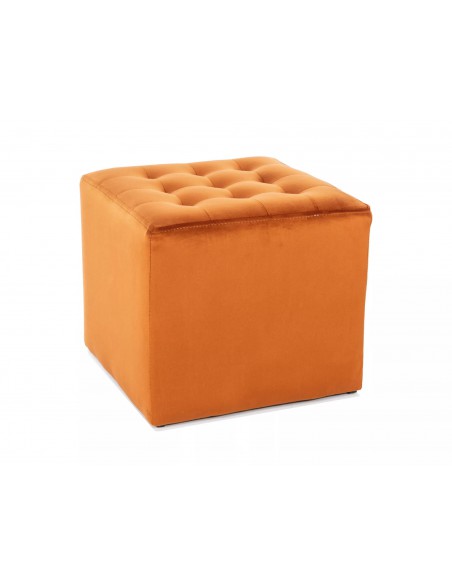 Pufa kwadratowa Lori Velvet Cynamonowa