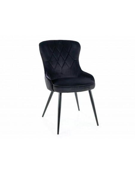 Krzesło Lotus Velvet Czarne