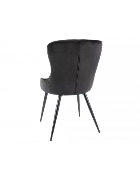 Krzesło Lotus Velvet Czarne