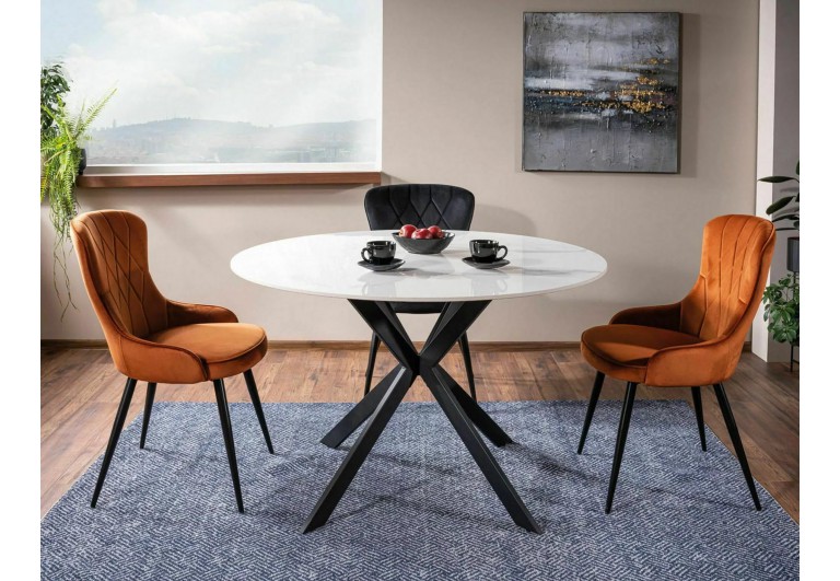 Krzesło Lotus Velvet Czarne