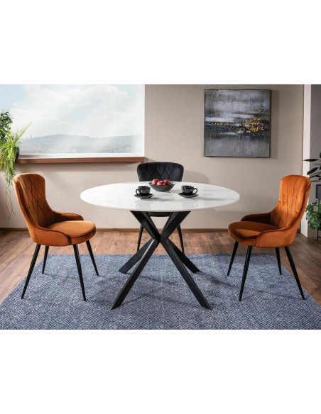 Krzesło Lotus Velvet Czarne