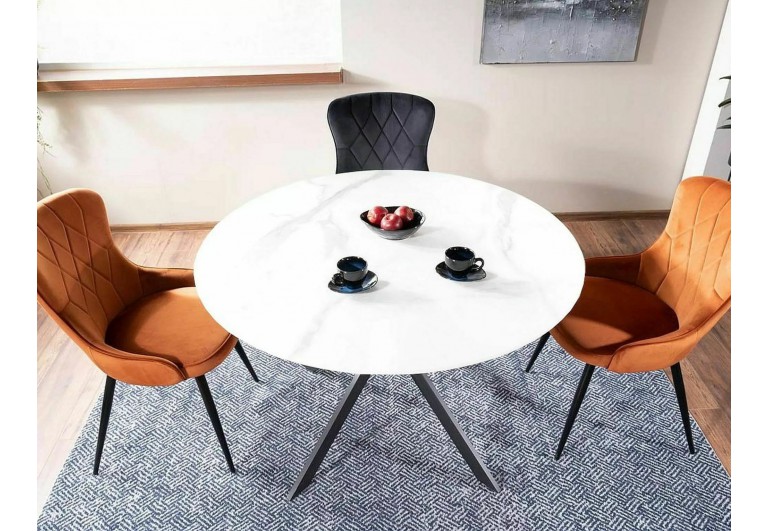 Krzesło Lotus Velvet Czarne