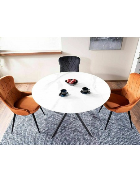 Krzesło Lotus Velvet Czarne