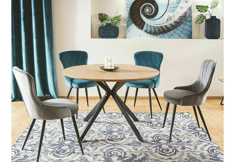 Krzesło Lotus Velvet Szare