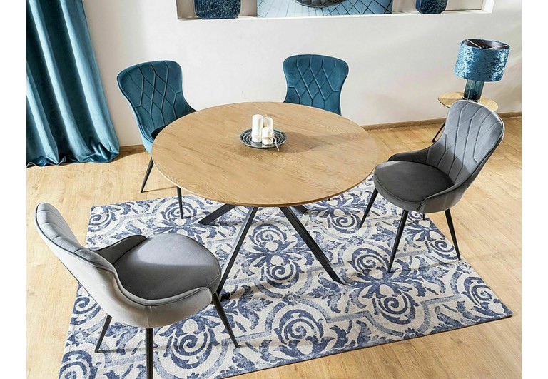 Krzesło Lotus Velvet Szare