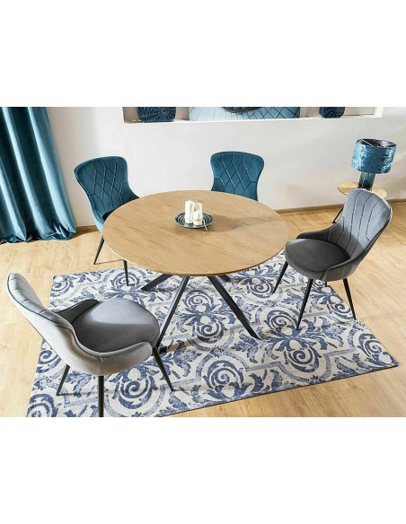 Krzesło Lotus Velvet Szare