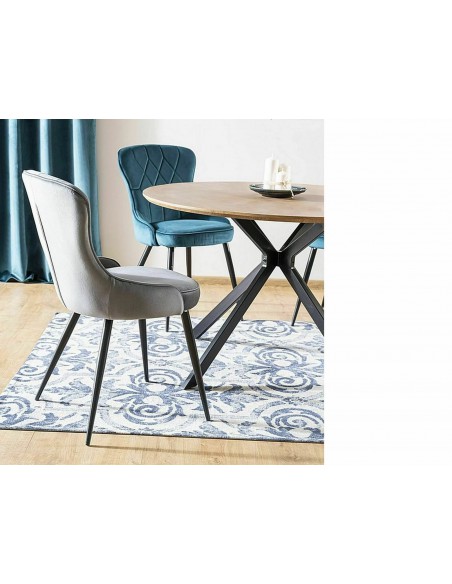 Krzesło Lotus Velvet Szare