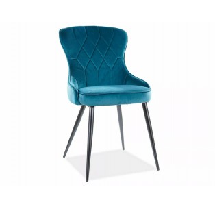 Krzesło Lotus Velvet Turkusowe