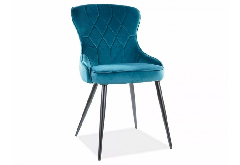 Krzesło Lotus Velvet Turkusowe