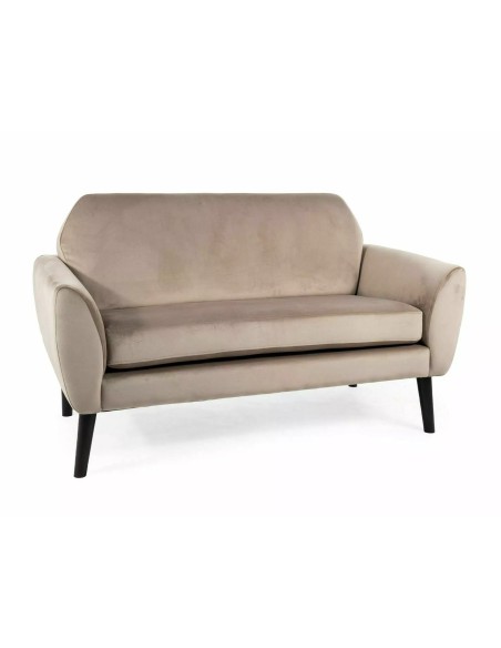 Sofa 2os Mena Velvet Ciemny Beż
