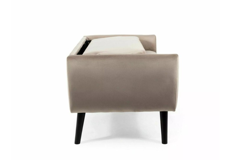 Sofa 2os Mena Velvet Ciemny Beż