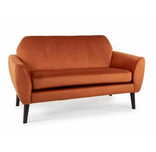 Sofa 2os Mena Velvet Cynamonowa