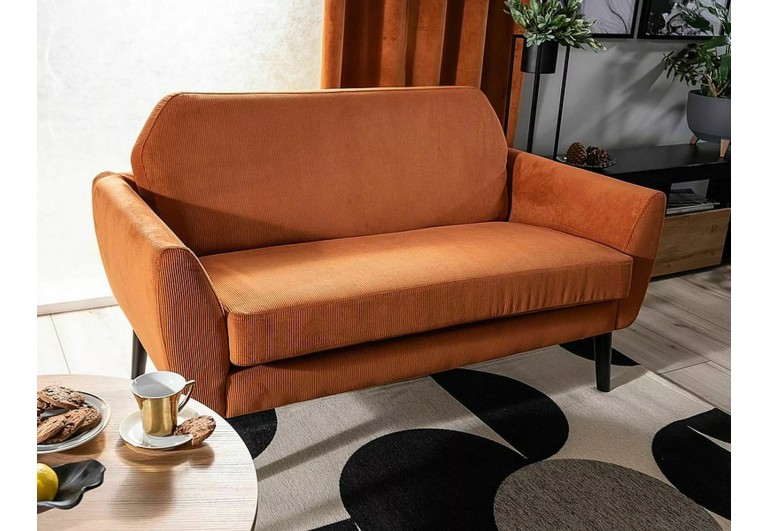 Sofa 2os Mena Velvet Cynamonowa